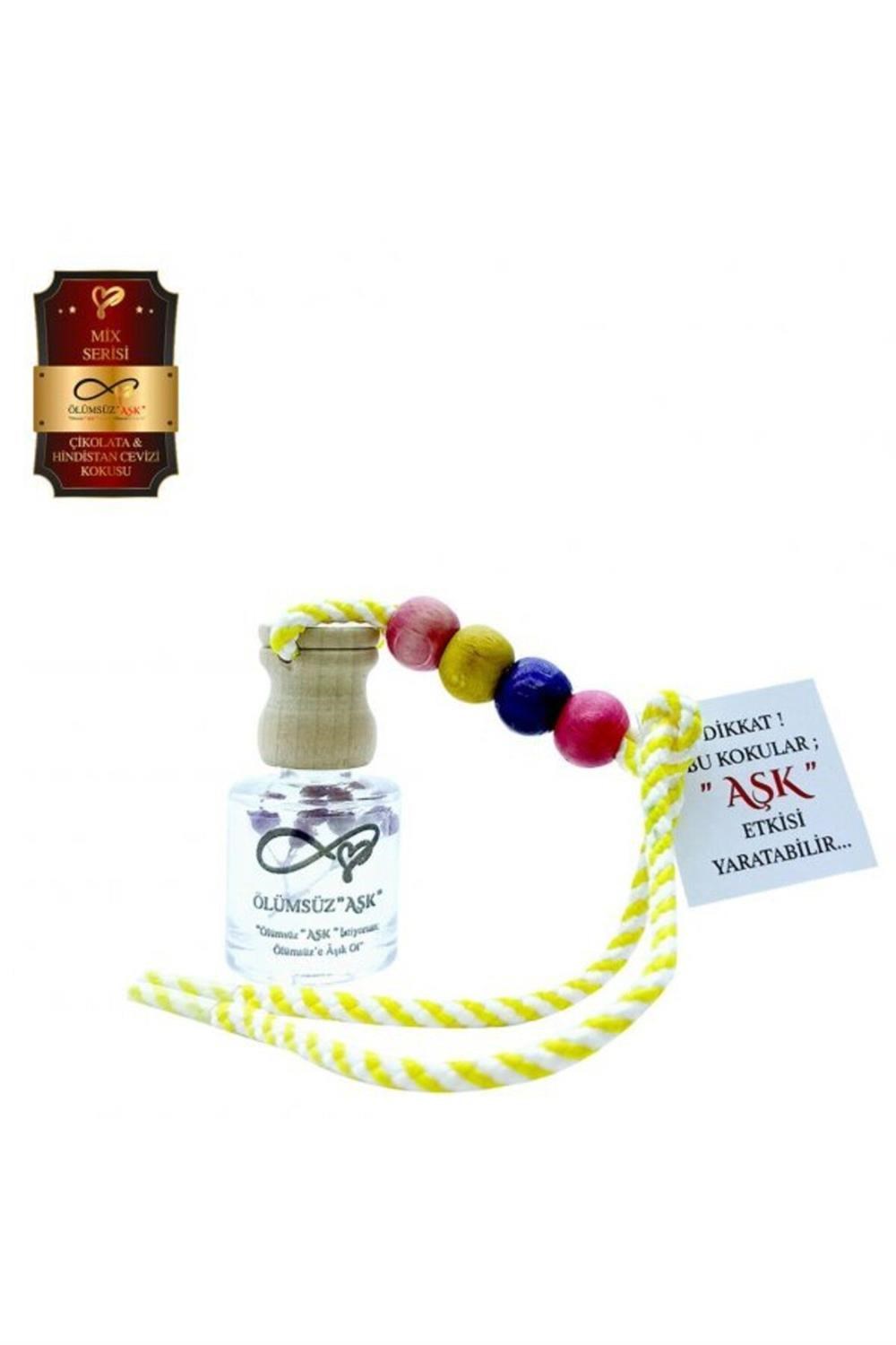 Ölümsüz Aşk Mix Serisi Çikolata & Hindistan Cevizi 8 ml Silindir Şişe Oto Kokusu Araç Araba Parfümü