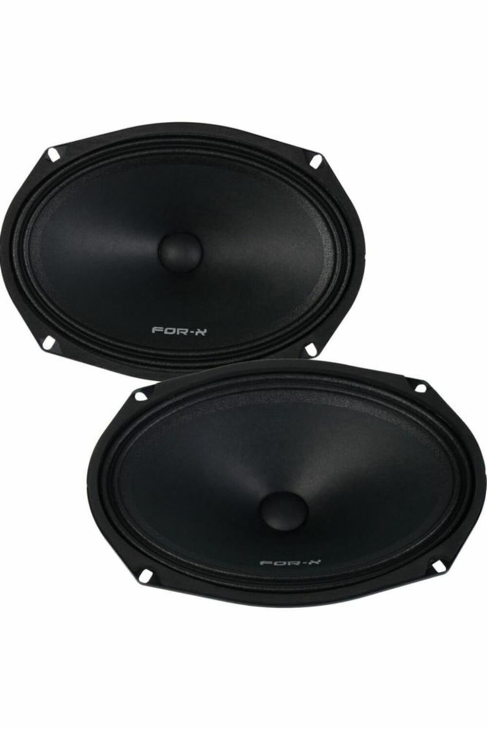 For-X 6x9 180w Rms Neodium Mıknatıs Slim Midrange Oval Oto Hoparlör Xmd-1069n