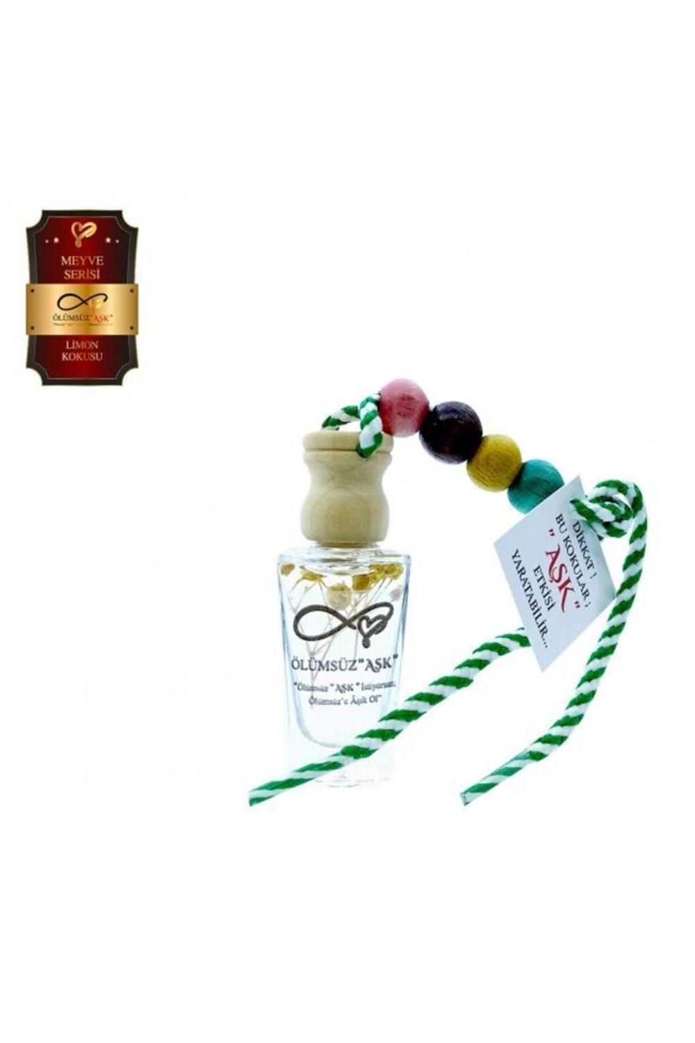 Ölümsüz Aşk Meyve Serisi Limon 12 ml Heybet Şişe Oto Kokusu Araç Araba Parfümü