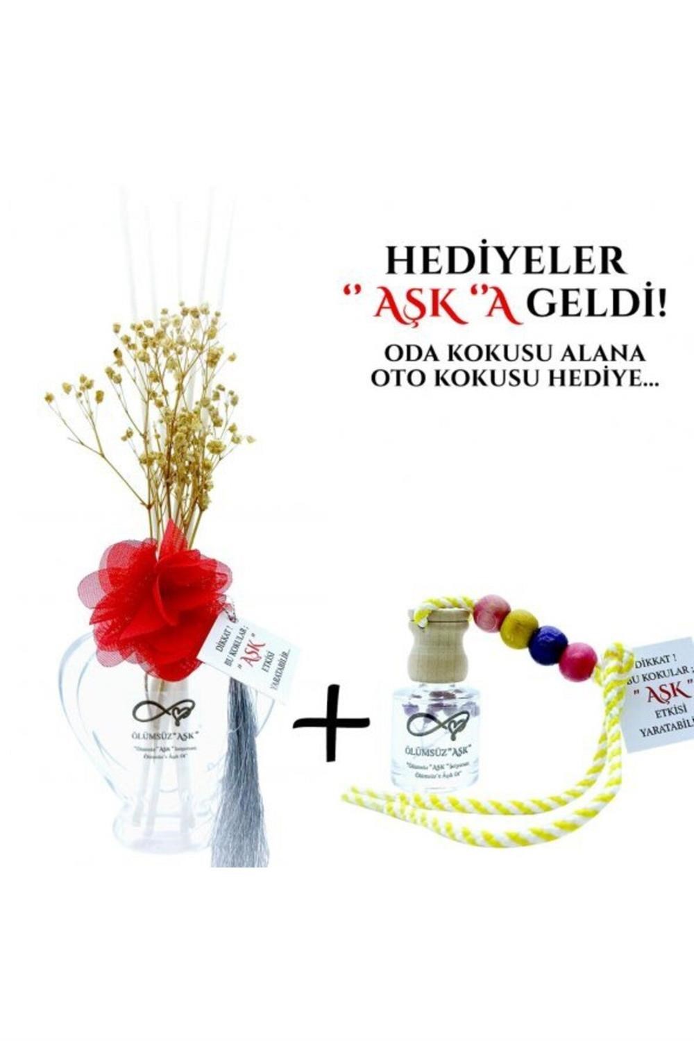 Ölümsüz Aşk Aşk Serisi Aşkın Kokusu 5 Adet 12 ml Elma Şişe Oto Kokusu Araç Araba Parfümü