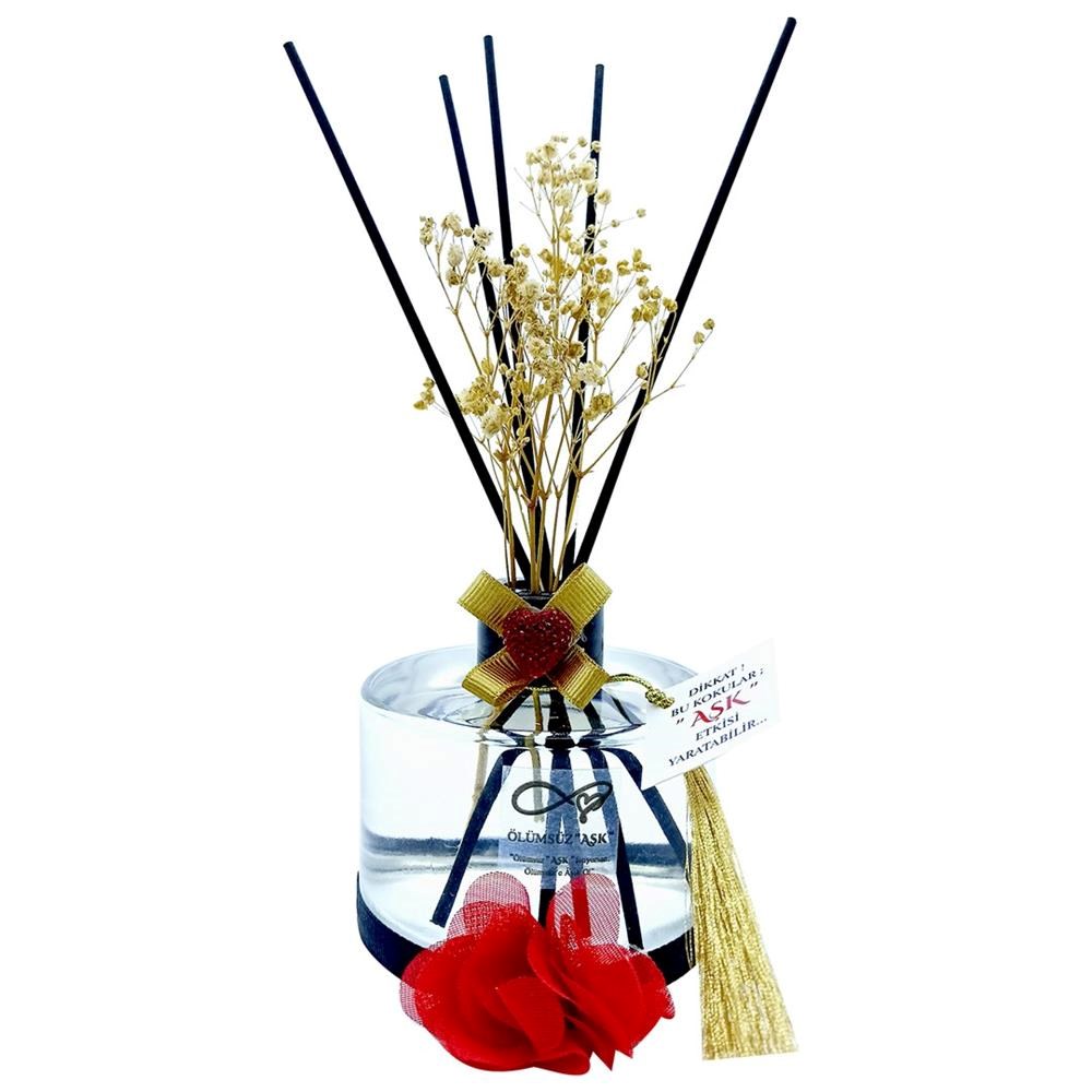 200 ml Silindir Bambu Çubuklu Oda Kokuları Reed Diffuser Oda Parfümü Ortam Kokusu