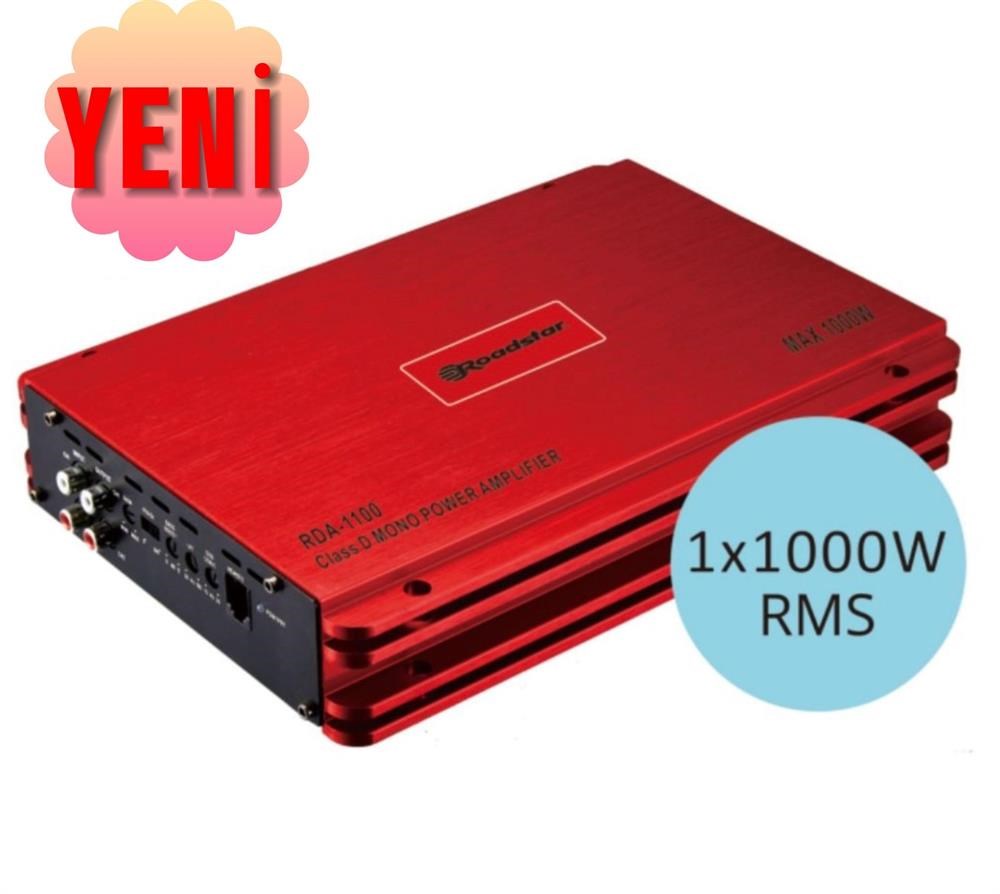 Garaj Dünyası Roadstar RDA-1100 D Class Mono Amfi 4 Ohm 360W RMS
