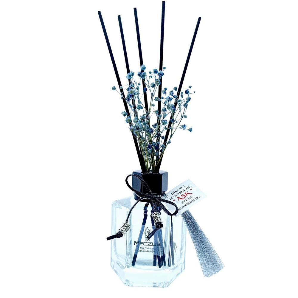 120 ml Köşeli Bambu Çubuklu Oda Kokuları Reed Diffuser Oda Parfümü Ortam Kokusu