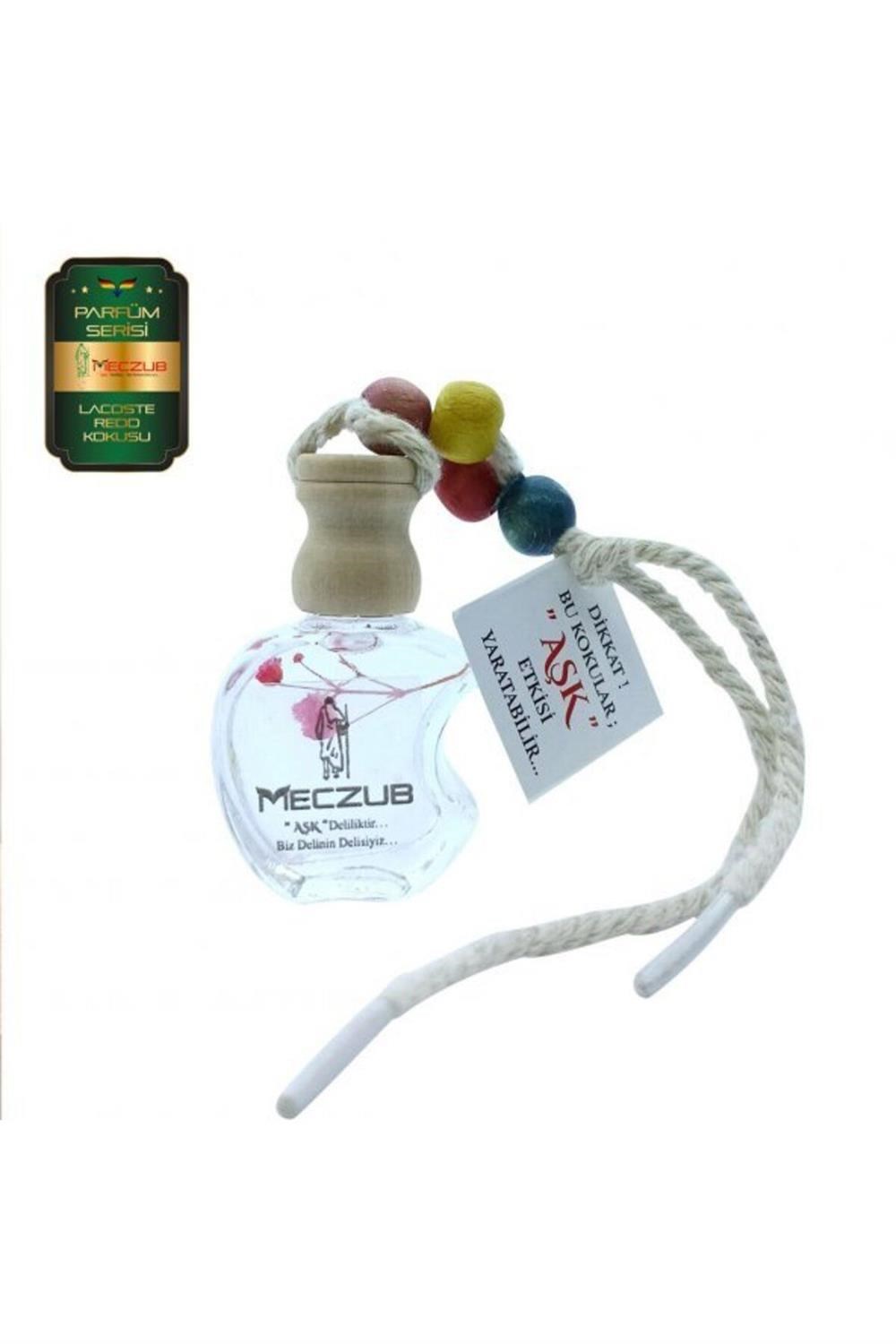 Meczub Parfüm Serisi Lacostee Redd 3 Adet 12 ml Elma Şişe Oto Kokusu Araç Araba Parfümü