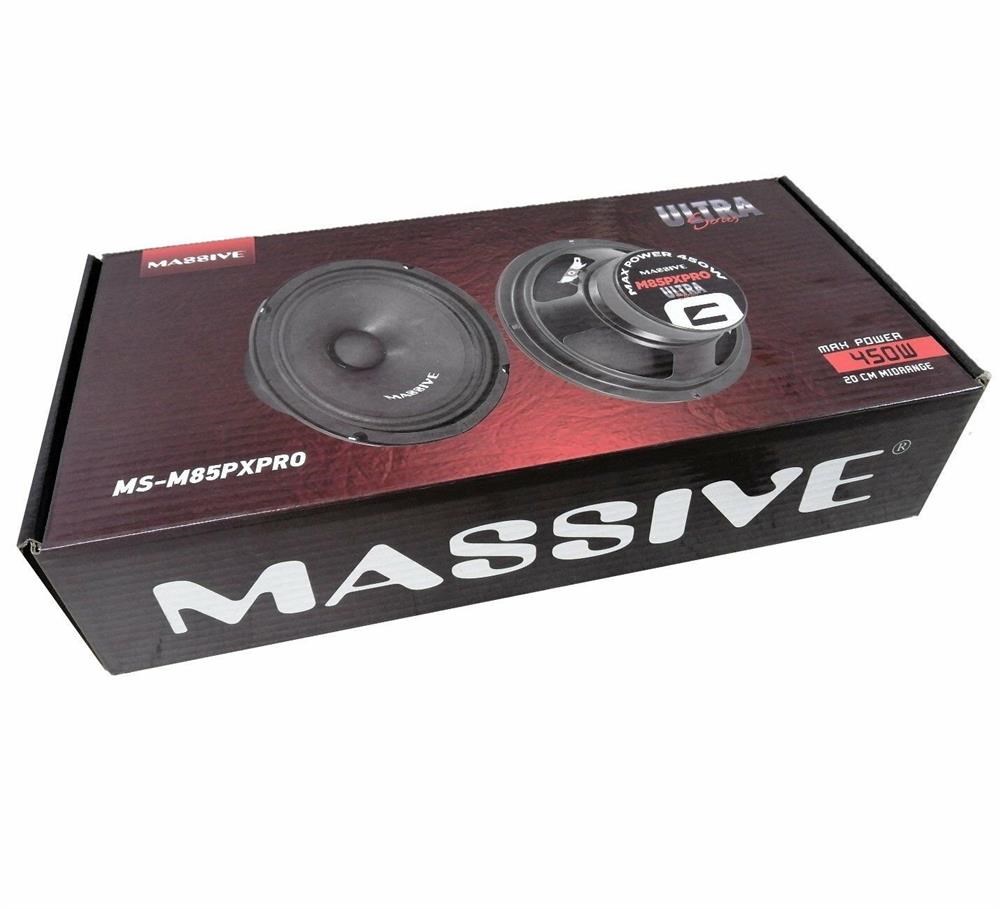 Massive MS M85PXPro Ultra Seri 20 Cm Midrange 450W Maksimum 175W RMS Mavi Kasa