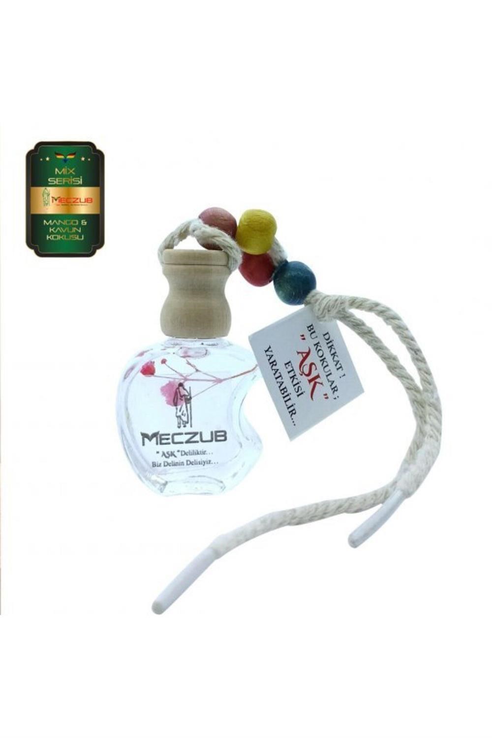 Meczub Mix Serisi Mango & Kavun 10 Adet 12 ml Elma Şişe Oto Kokusu Araç Araba Parfümü