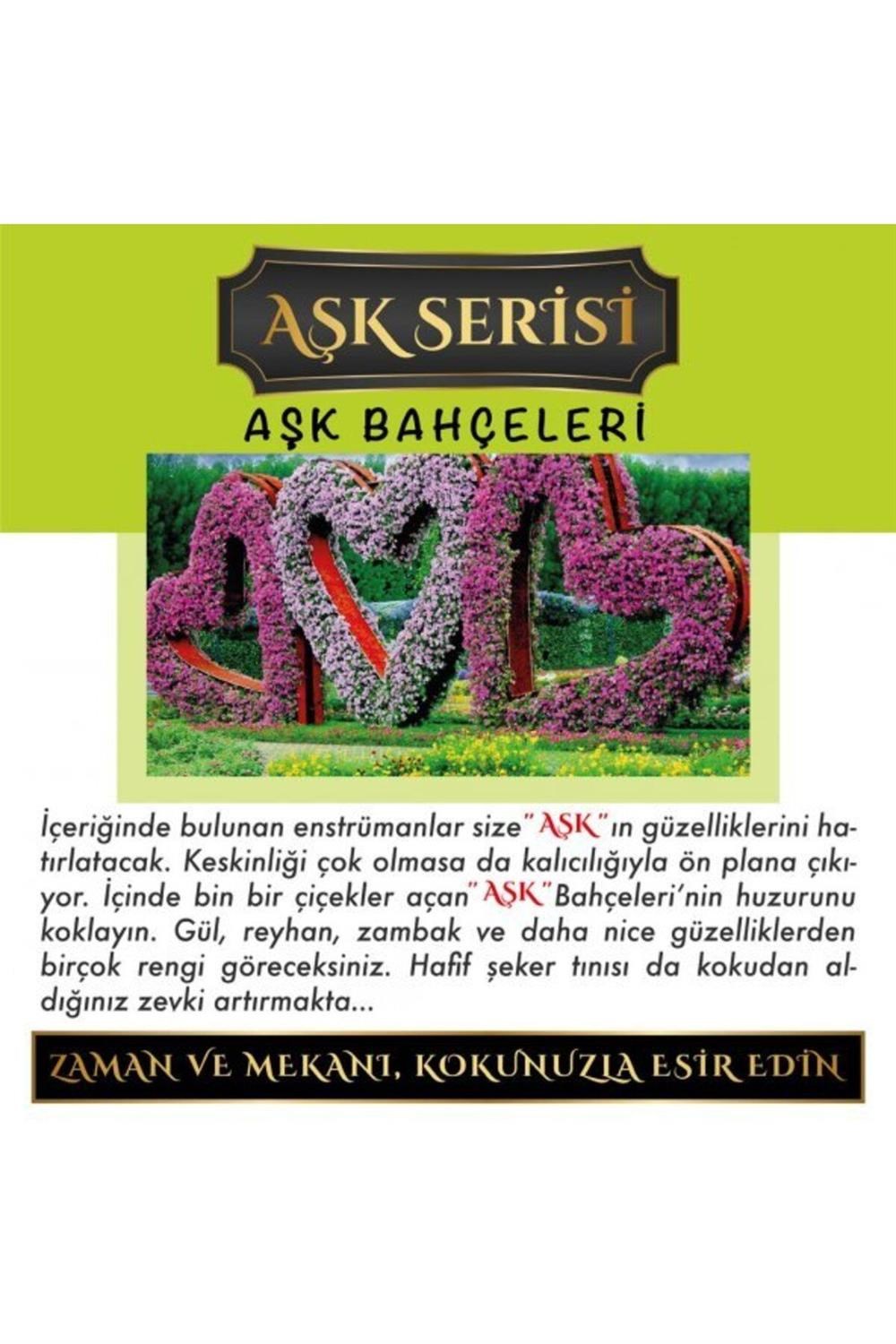 Meczub Aşk Serisi Aşk Bahçeleri 5 Adet 8 ml Silindir Şişe Oto Kokusu Araç Araba Parfümü