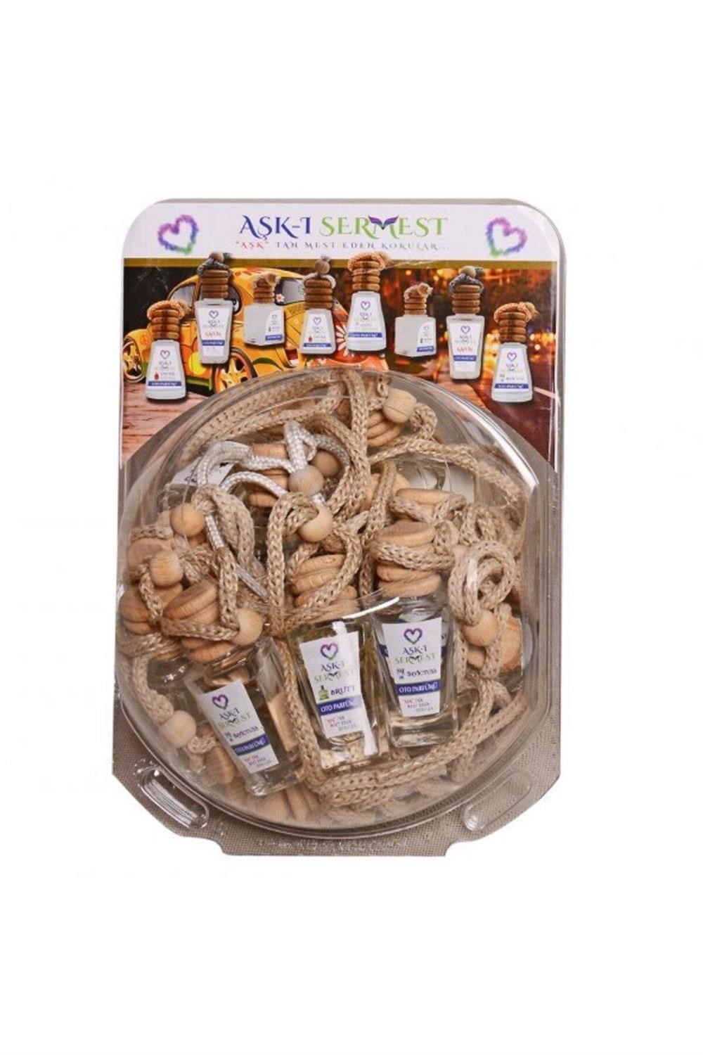 Fanus Standlı 90 Adet 12 ML Mango Araç Parfümü Oto Araba Kokusu