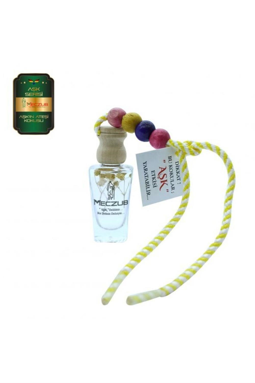 Meczub Aşk Serisi Aşkın Ateşi 12 ml Heybet Şişe Oto Kokusu Araç Araba Parfümü