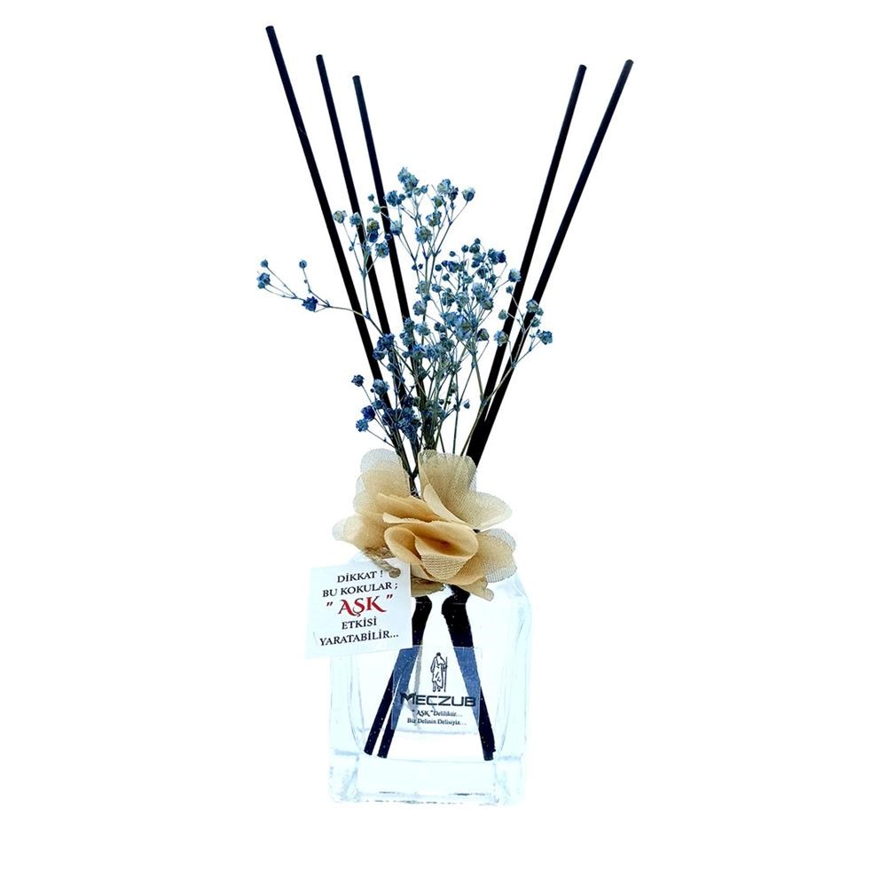 120 ml Küp Bambu Çubuklu Oda Kokuları Reed Diffuser Oda Parfümü Ortam Kokusu