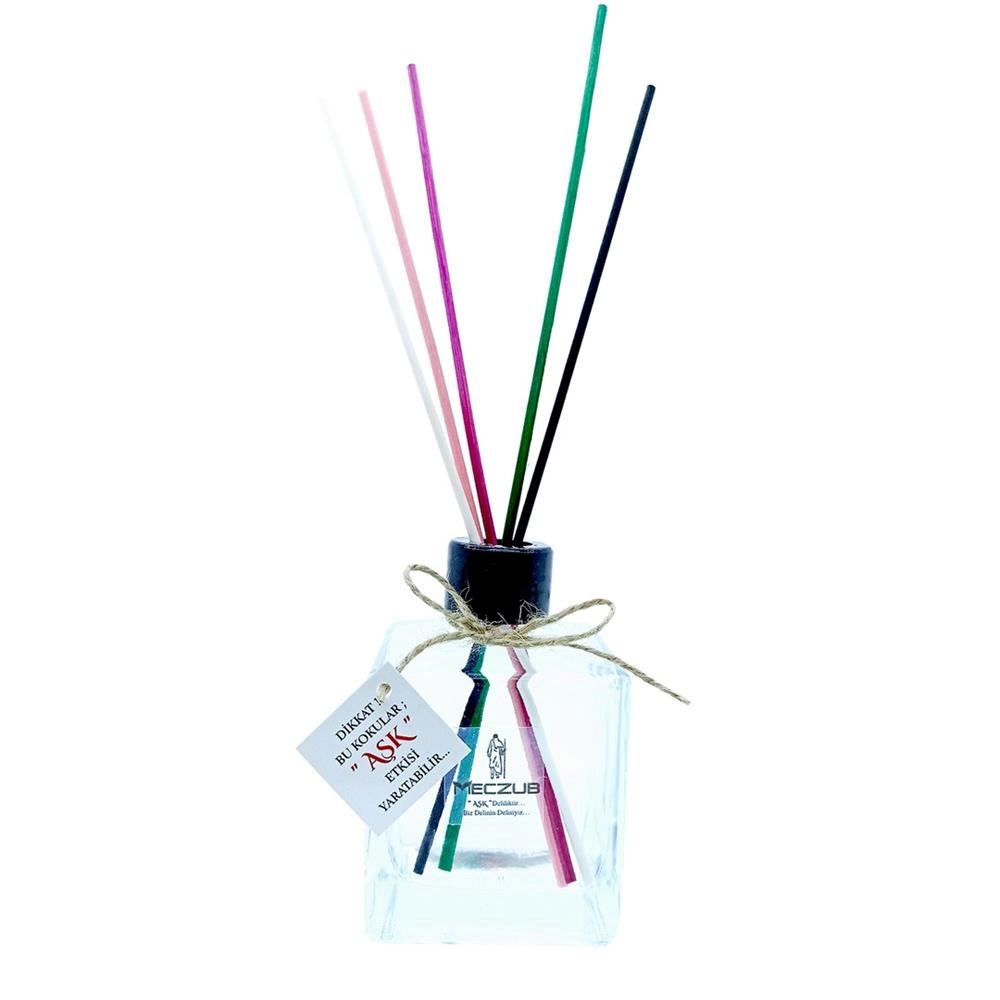 200 ml Küp Bambu Çubuklu Oda Kokuları Reed Diffuser Oda Parfümü Ortam Kokusu