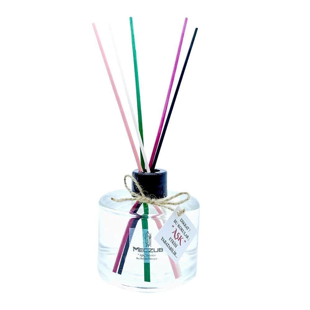 200 ml Silindir Bambu Çubuklu Oda Kokuları Reed Diffuser Oda Parfümü Ortam Kokusu