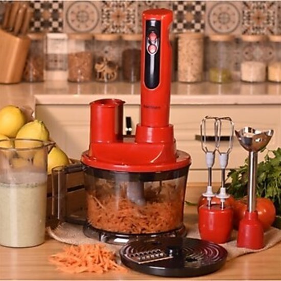 Monster - 1700 Watt 5Li Blender Seti Kırmızı-24402