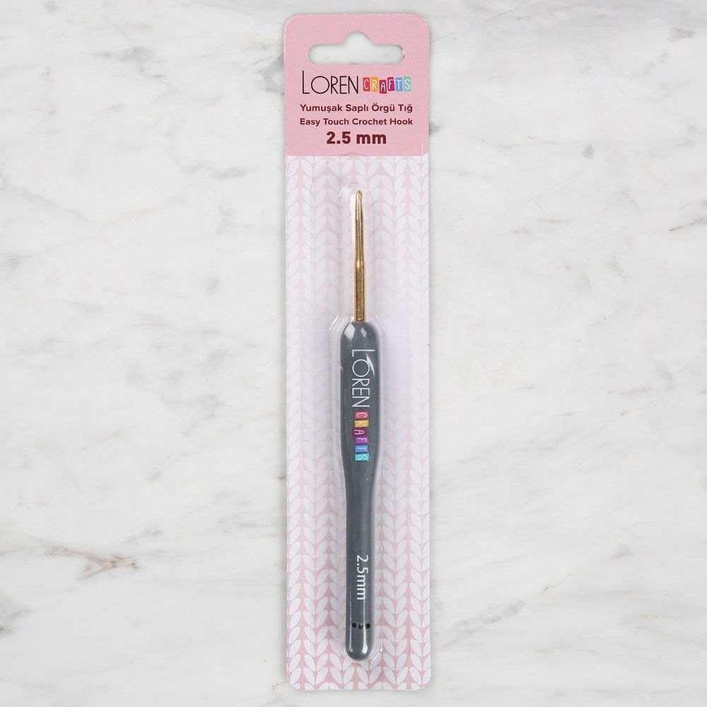 Loren Crafts Altın Uçlu Yumuşak Saplı Yün Tığ LRN