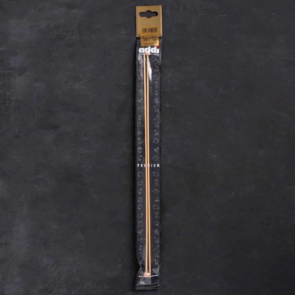 Addi Bambus 2,5mm 35cm Bambu Örgü Şişi - 500-7