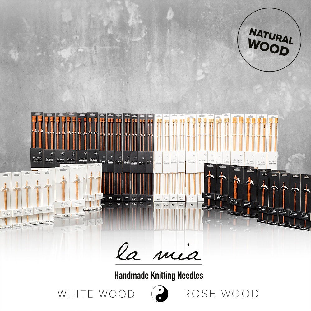 La Mia Rosewood 2 mm 15.5 cm Ahşap Yün Tığ