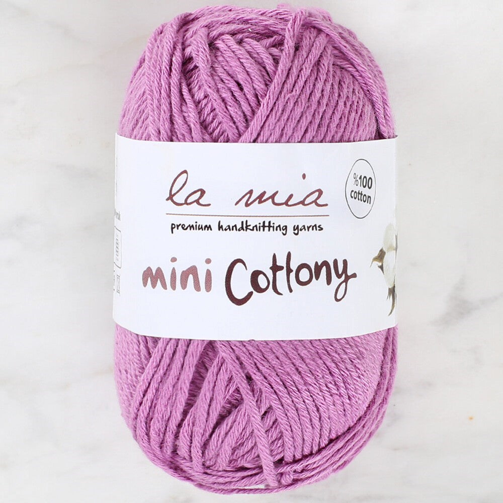 La Mia Mini Cottony 25 gr Mor Bebek El Örgü İpi -