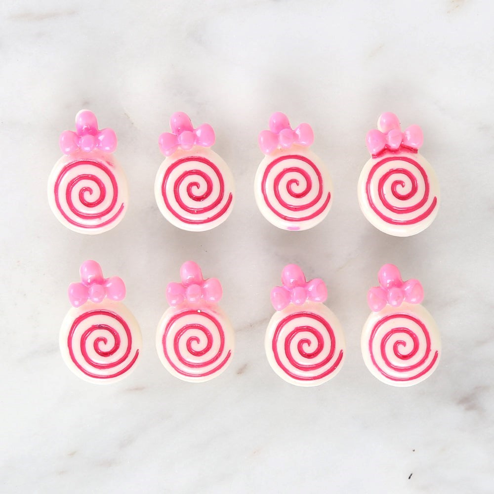 Loren Crafts Pembe 8'li Düğme - 3028