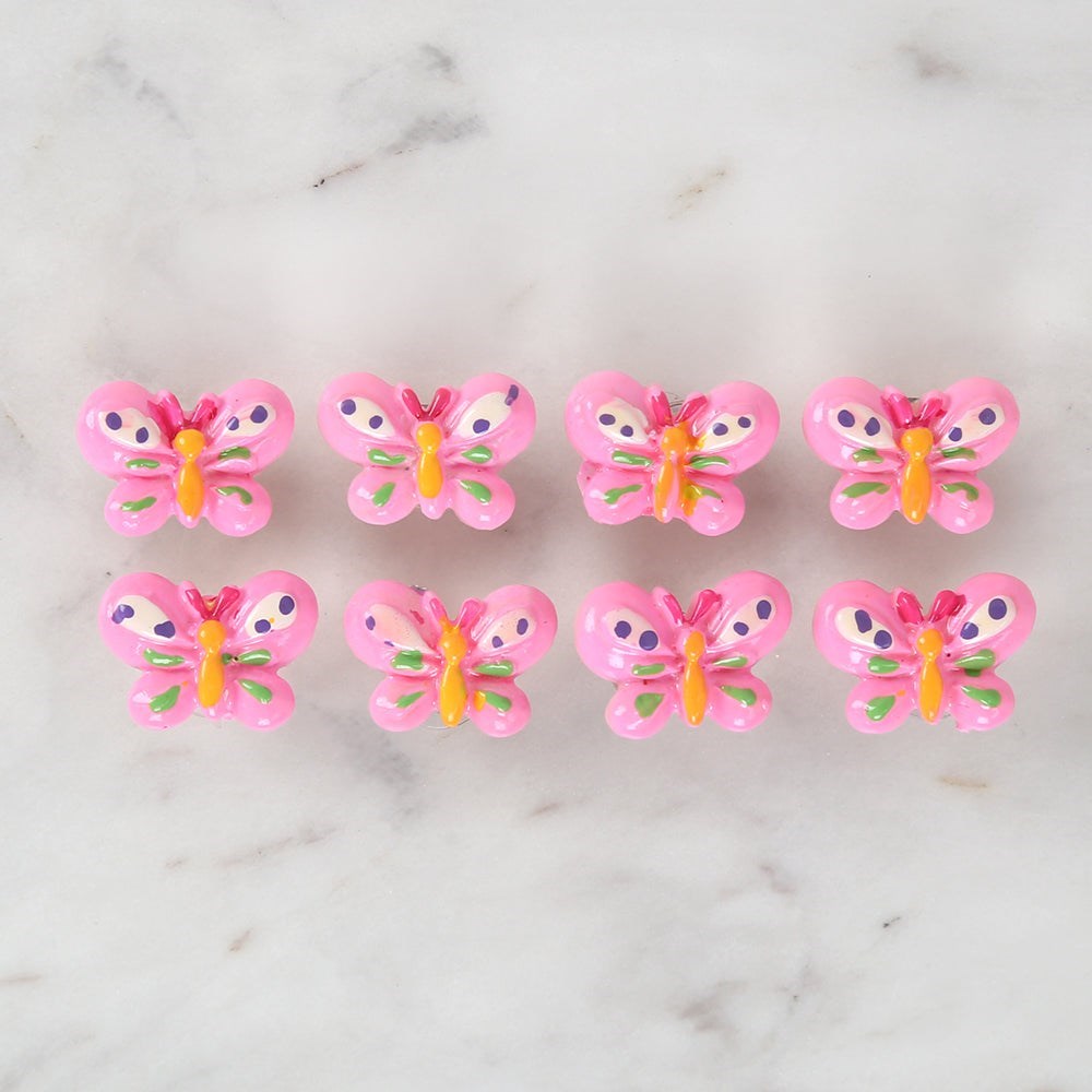 Loren Crafts Pembe 8'li Düğme - 3022