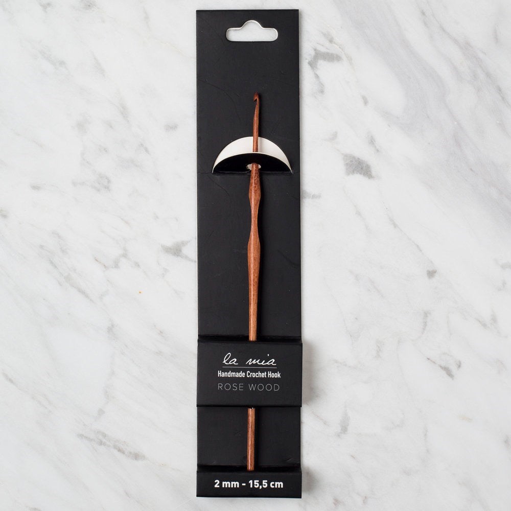 La Mia Rosewood 2 mm 15.5 cm Ahşap Yün Tığ
