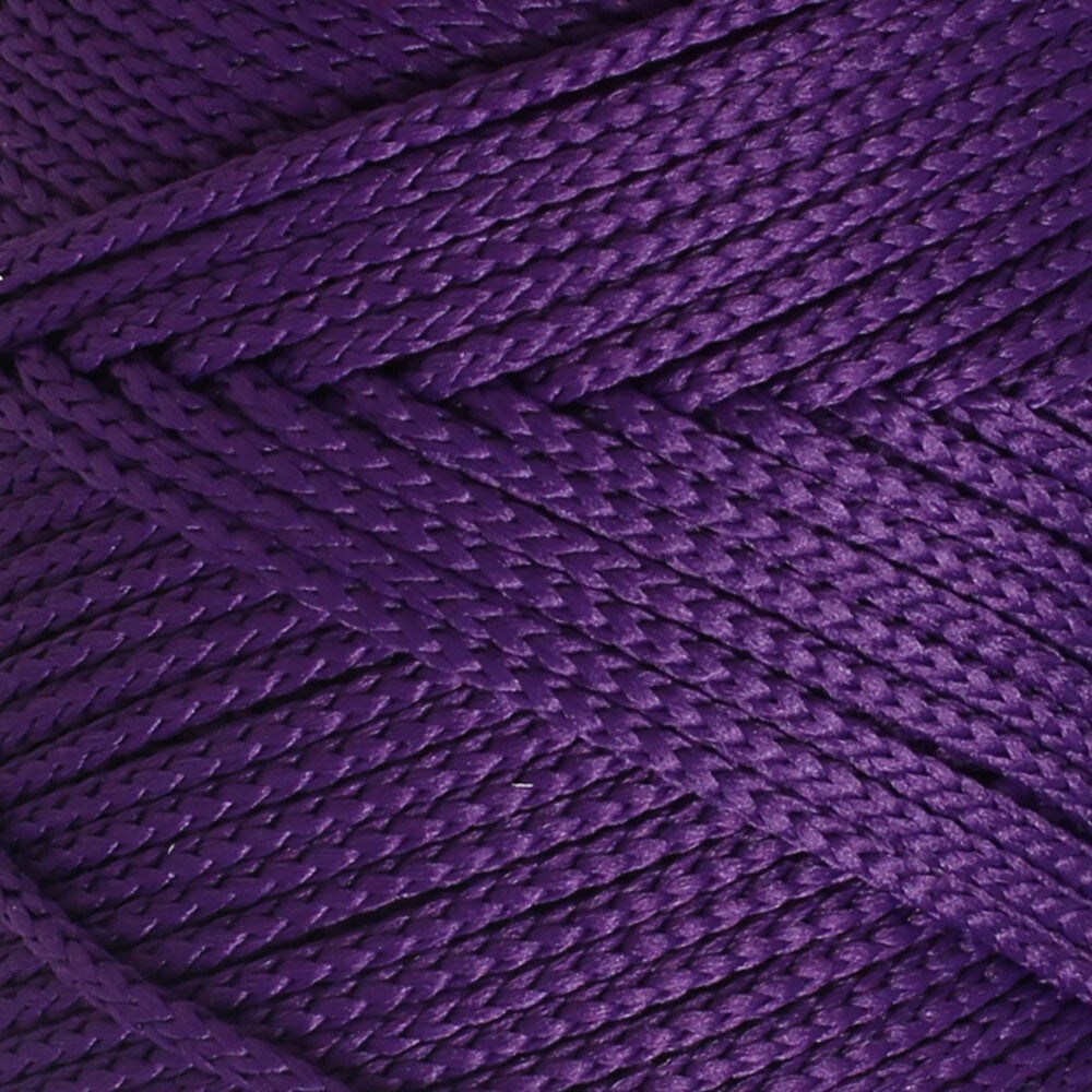 Loren Polyester Soft Macrame Koyu Mor El Örgü İpi - LM037 - 34442