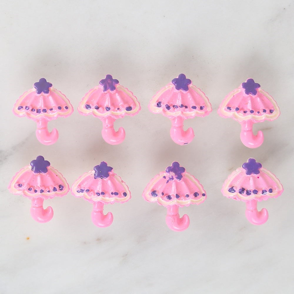 Loren Crafts Pembe 8'li Düğme - 3011