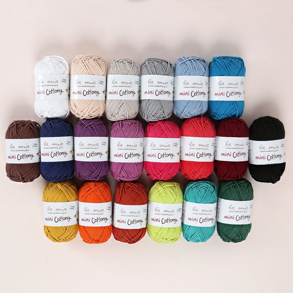 LA MİA MİNİ COTTONY 20'Lİ PAKET 25G RENKLİ EL ÖRGÜ