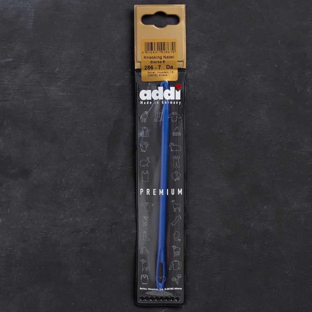 Addi 6mm Mavi İğne Delikli Tığ - 286-7
