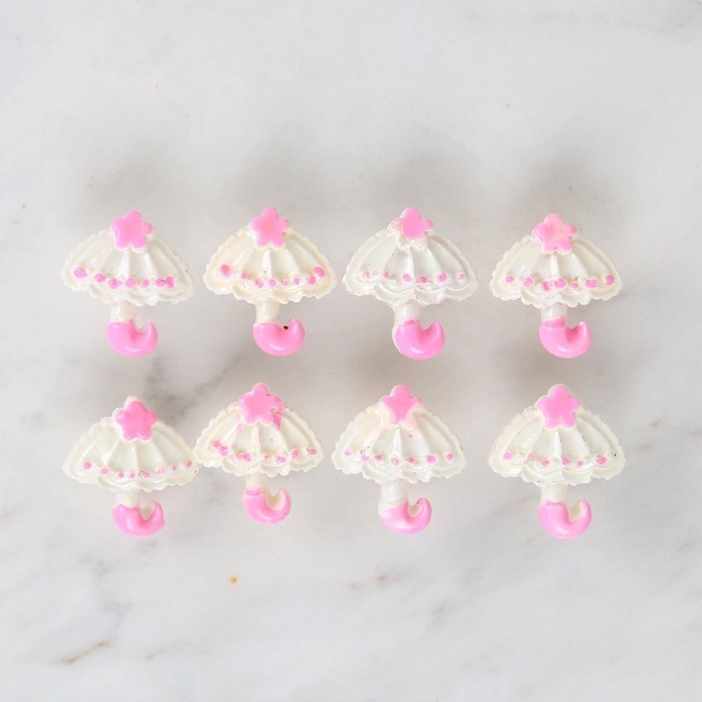 Loren Crafts Pembe 8'li Düğme - 3008