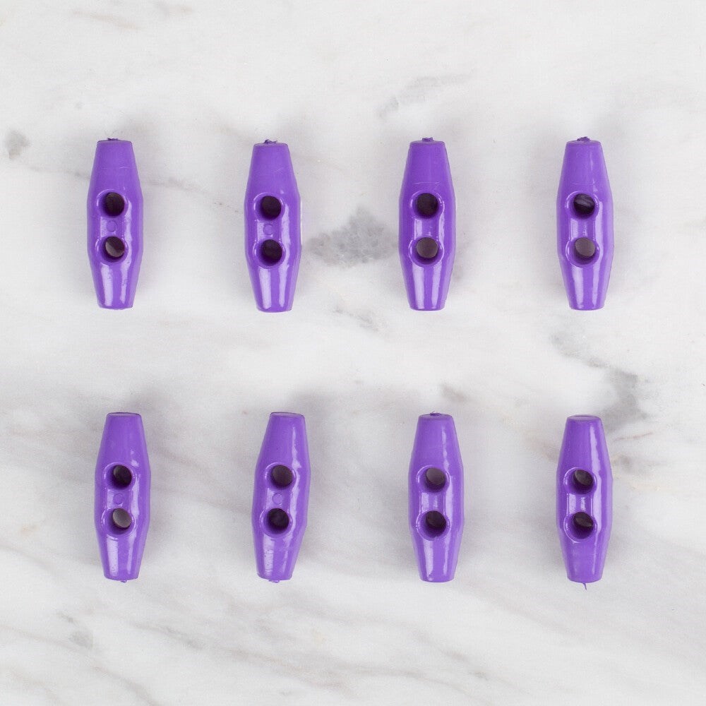 Loren Crafts 8 li mor çoban düğme - 108