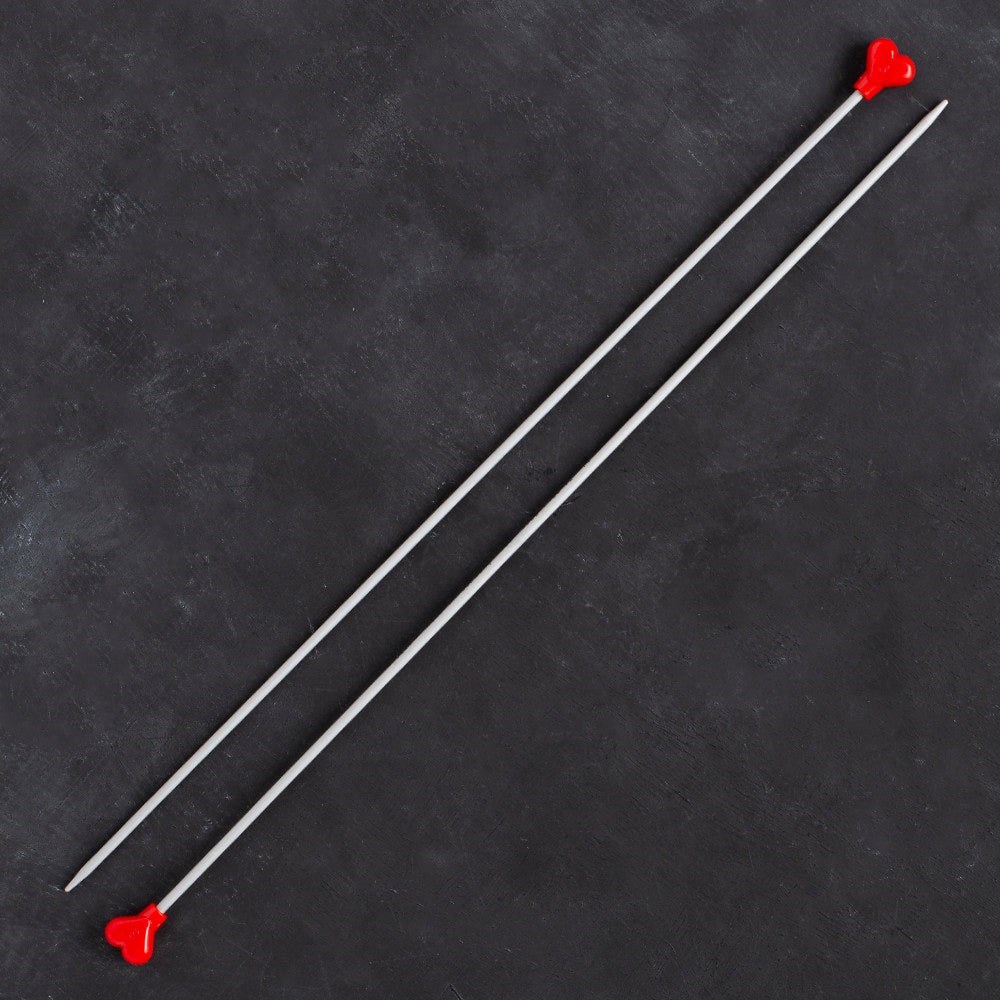 Addi Kalpli 3mm 35cm Klasik Alüminyum Örgü Şişi -