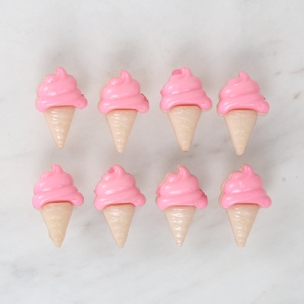 Loren Crafts Pembe 8'li Düğme - 3073