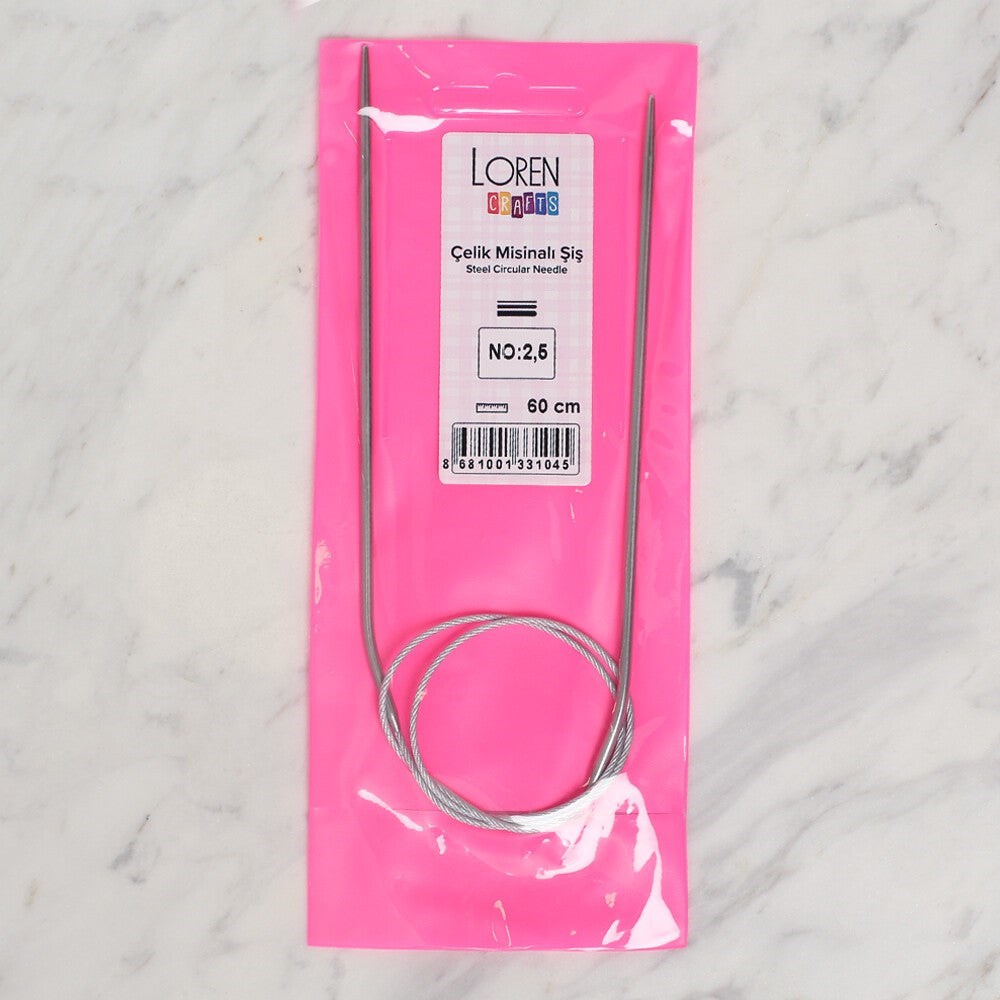 LOREN CRAFTS 2,5 MM ÇELİK MİSİNALI ŞİŞ 60 CM