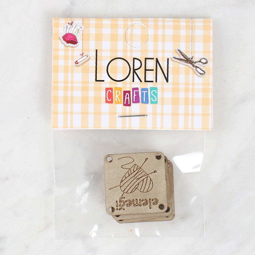 Loren Crafts Elemeği Deri Arma 5 Adet - 1569