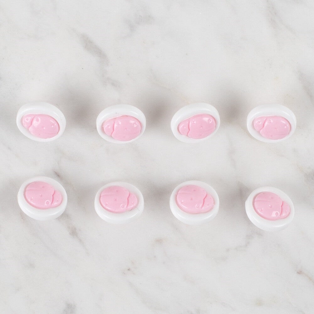 Loren Crafts 8 li Açık Pembe Düğme - 645