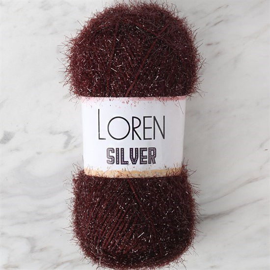 LOREN SILVER KAHVERENGİ EL ÖRGÜ İPİ - RS0093 - 34089