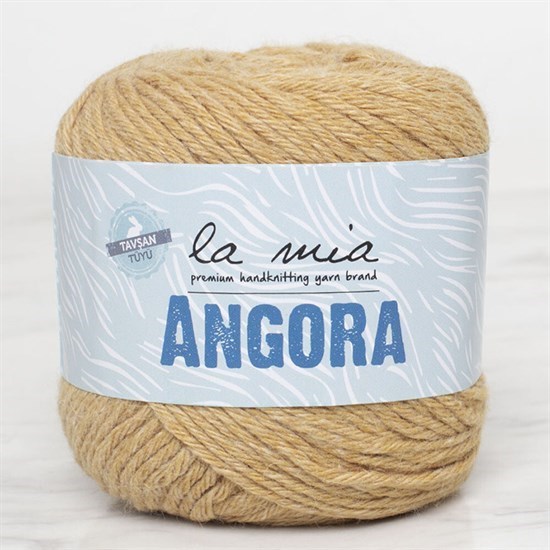 La Mia Angora 50gr Bej El Örgü İpi - L132 - 33807