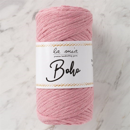 La Mia Boho Pembe Büküm Makrome İpi - L046 - 33989