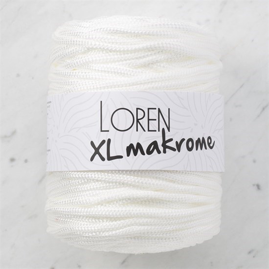 Loren XL Makrome Krem El Örgü İpi - R038 - 33701