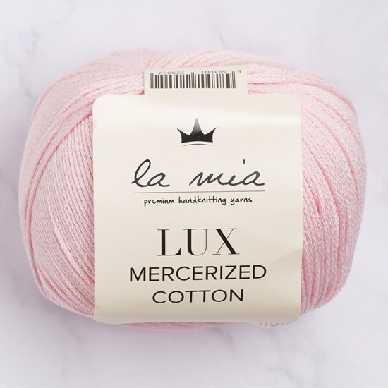 La Mia Lux Mercerized Cotton Pembe El Örgü İpi - 4 - 33743