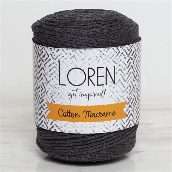 Loren Cotton Macrame Gri - R081 - 34358