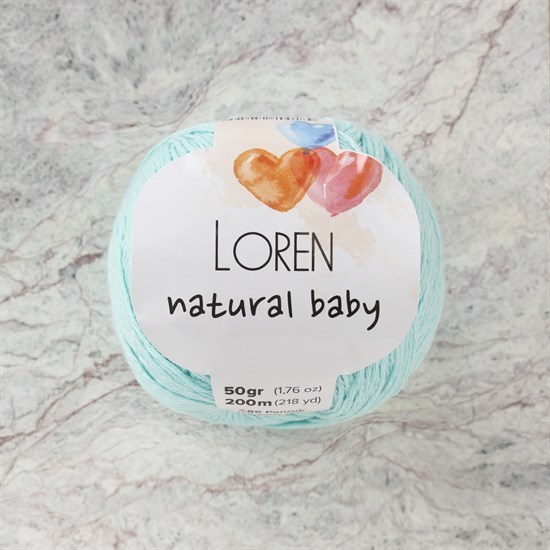 Loren Natural Baby Su Yeşili El Örgü İpi - R087 - 33939