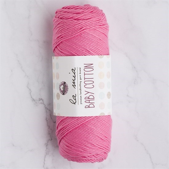 La Mia Baby Cotton Pembe El Örgü İpi - L046 - 33645