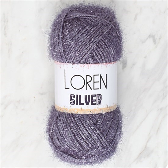 Loren Silver Antrasit El Örgü İpi - RS0036 - 34098