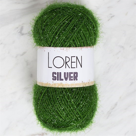 Loren Silver Yeşil El Örgü İpi - RS0041 - 34101