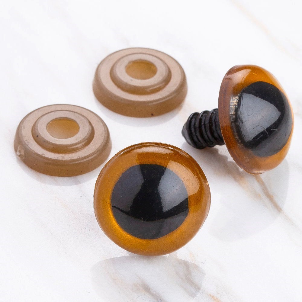 Loren 18 mm Açık Kahverengi 5 Çift Amigurumi Göz