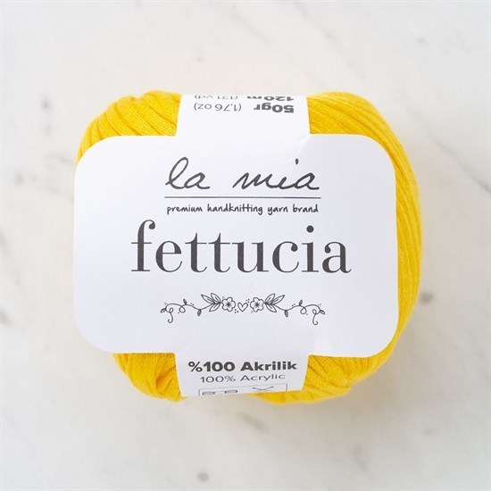 La Mia Fettucia Sarı El Örgü İpi - L003 - 33885