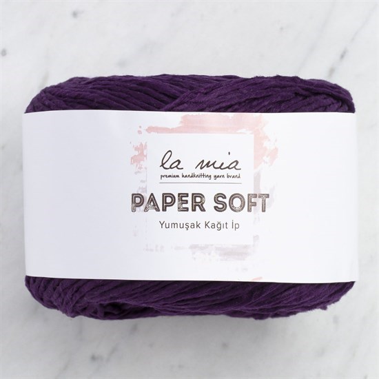 La Mia Paper Soft Patlıcan Moru Yumuşak Kağıt İp - L094 - 33961