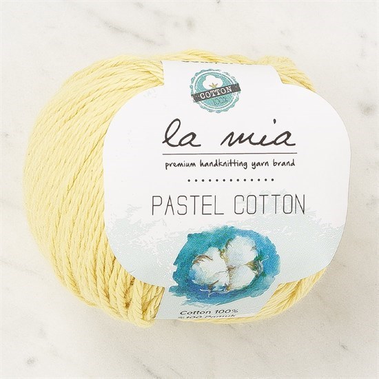 La Mia Pastel Cotton Sarı El Örgü İpi - L183 - 33959