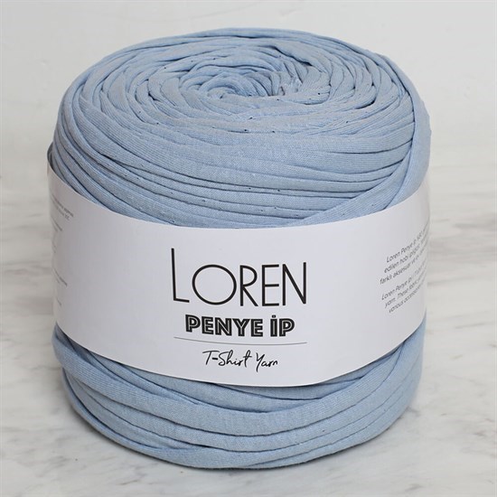 Loren Penye Kumaş El Örgü İpi Pastel Mavi - 99 - 33520